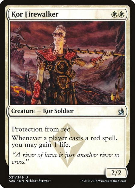 Kor Firewalker - Masters 25 Magic: The Gathering trading card