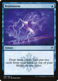 Brainstorm - Masters 25 (A25) #46 - Common Magic: The Gathering Trading Card