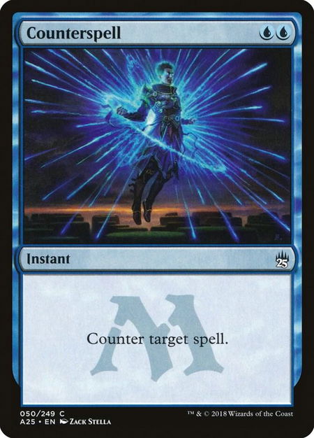 Counterspell - Masters 25 Magic: The Gathering trading card