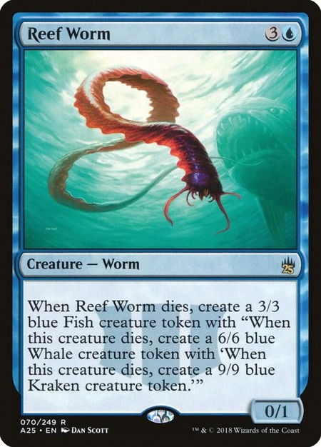 Reef Worm - Masters 25 Magic: The Gathering trading card