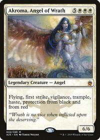 Akroma, Angel of Wrath - Masters 25 (A25) #2 - Mythic Magic: The Gathering Trading Card