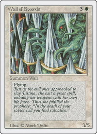 Wall of Swords - Revised Edition (3ED) #43 - Uncommon Magic: The Gathering Trading Card