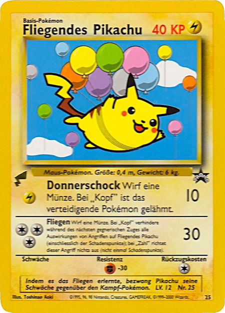 Pikachu (Flying) - Pikachu World Collection Promos Pokémon trading card