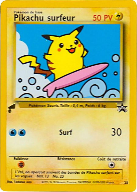 Pikachu (Surfing) - Pikachu World Collection Promos Pokémon trading card