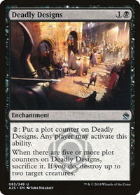 Deadly Designs - Masters 25 (A25) #83 - Uncommon Magic: The Gathering Trading Card
