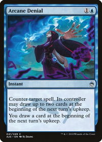 Arcane Denial - Masters 25 (A25) #41 - Common Magic: The Gathering Trading Card