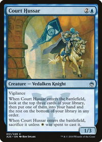 Court Hussar - Masters 25 (A25) #51 - Common Magic: The Gathering Trading Card