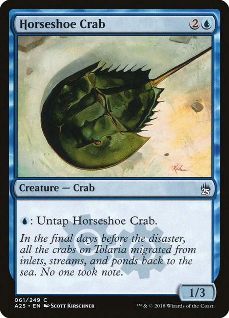 Horseshoe Crab - Masters 25 Magic: The Gathering trading card
