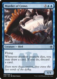 Murder of Crows - Masters 25 (A25) #66 - Uncommon Magic: The Gathering Trading Card