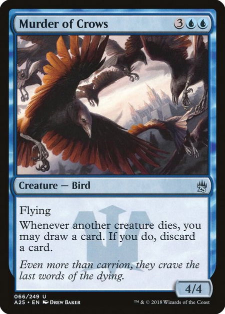 Murder of Crows - Masters 25 Magic: The Gathering trading card