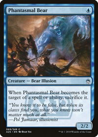 Phantasmal Bear - Masters 25 (A25) #69 - Common Magic: The Gathering Trading Card