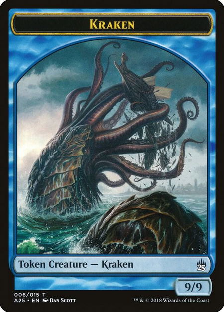 Kraken Token (006) - Masters 25 Magic: The Gathering trading card