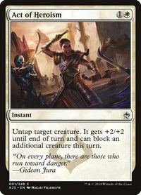 Act of Heroism - Masters 25 (A25) #1 - Common Magic: The Gathering Trading Card
