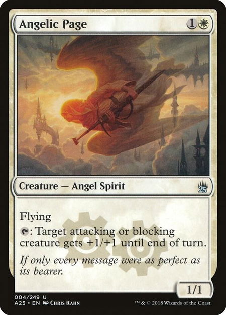 Angelic Page - Masters 25 Magic: The Gathering trading card