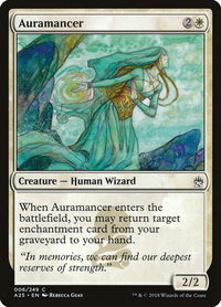 Auramancer - Masters 25 (A25) #6 - Common Magic: The Gathering Trading Card