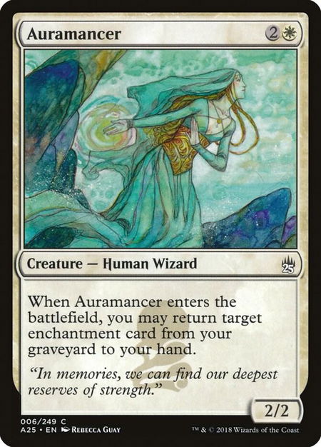 Auramancer - Masters 25 Magic: The Gathering trading card