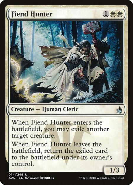 Fiend Hunter - Masters 25 Magic: The Gathering trading card