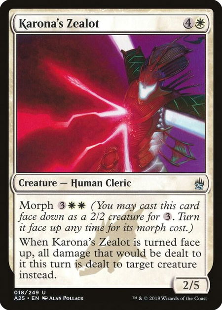 Karona's Zealot - Masters 25 Magic: The Gathering trading card