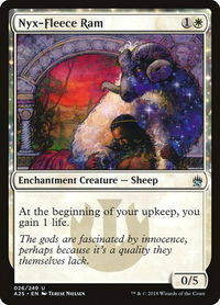 Nyx-Fleece Ram - Masters 25 (A25) #26 - Uncommon Magic: The Gathering Trading Card