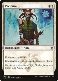 Pacifism - Masters 25 (A25) #28 - Common Magic: The Gathering Trading Card