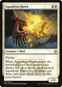 Squadron Hawk - Masters 25 (A25) #34 - Common Magic: The Gathering Trading Card