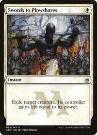 Swords to Plowshares - Masters 25 (A25) #35 - Uncommon Magic: The Gathering Trading Card