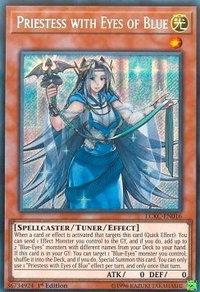 Priestess with Eyes of Blue - Legendary Collection Kaiba (LC06) #LCKC-EN016 - Secret Rare YuGiOh Trading Card