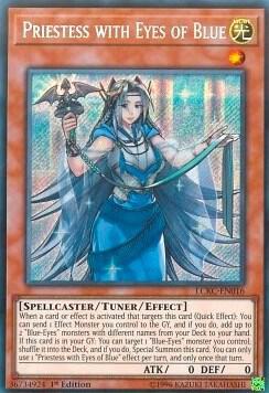 Priestess with Eyes of Blue - Legendary Collection Kaiba YuGiOh trading card
