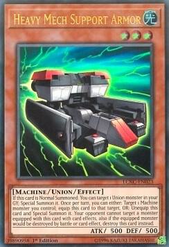 Heavy Mech Support Armor trading card from Legendary Collection Kaiba Heavy Mech Support Armor - Legendary Collection Kaiba YuGiOh trading card