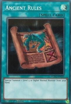 Ancient Rules - Legendary Collection Kaiba YuGiOh trading card