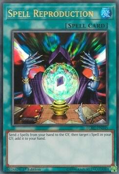 Spell Reproduction trading card from Legendary Collection Kaiba Spell Reproduction - Legendary Collection Kaiba YuGiOh trading card