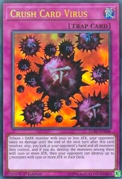 Crush Card Virus (Version 1) trading card from Legendary Collection Kaiba Crush Card Virus (Version 1) - Legendary Collection Kaiba YuGiOh trading card