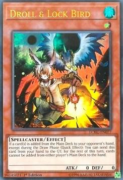 Droll & Lock Bird trading card from Legendary Collection Kaiba Droll & Lock Bird - Legendary Collection Kaiba YuGiOh trading card