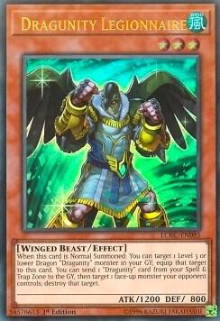 Dragunity Legionnaire trading card from Legendary Collection Kaiba Dragunity Legionnaire - Legendary Collection Kaiba YuGiOh trading card