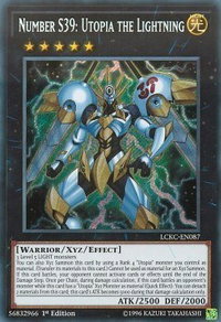 Number S39: Utopia the Lightning - Legendary Collection Kaiba (LC06) #LCKC-EN087 - Secret Rare YuGiOh Trading Card