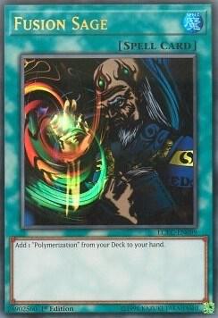 Fusion Sage trading card from Legendary Collection Kaiba Fusion Sage - Legendary Collection Kaiba YuGiOh trading card