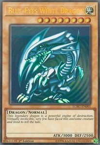 Blue-Eyes White Dragon (Version 2) - Legendary Collection Kaiba (LC06) #LCKC-EN001 - Ultra Rare YuGiOh Trading Card