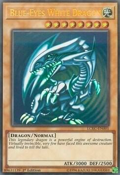 Blue-Eyes White Dragon (Version 2) trading card from Legendary Collection Kaiba Blue-Eyes White Dragon (Version 2) - Legendary Collection Kaiba YuGiOh trading card