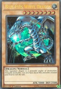 Blue-Eyes White Dragon (Version 3) - Legendary Collection Kaiba (LC06) #LCKC-EN001 - Ultra Rare YuGiOh Trading Card