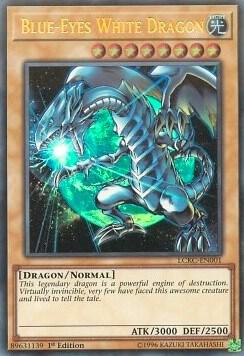 Blue-Eyes White Dragon (Version 3) trading card from Legendary Collection Kaiba Blue-Eyes White Dragon (Version 3) - Legendary Collection Kaiba YuGiOh trading card