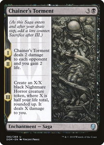 Chainer's Torment - Dominaria (DOM) #82 - Uncommon Magic: The Gathering Trading Card