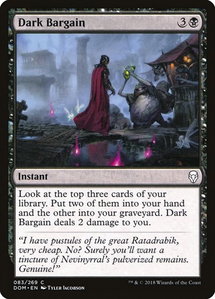 Dark Bargain - Dominaria (DOM) #83 - Common Magic: The Gathering Trading Card