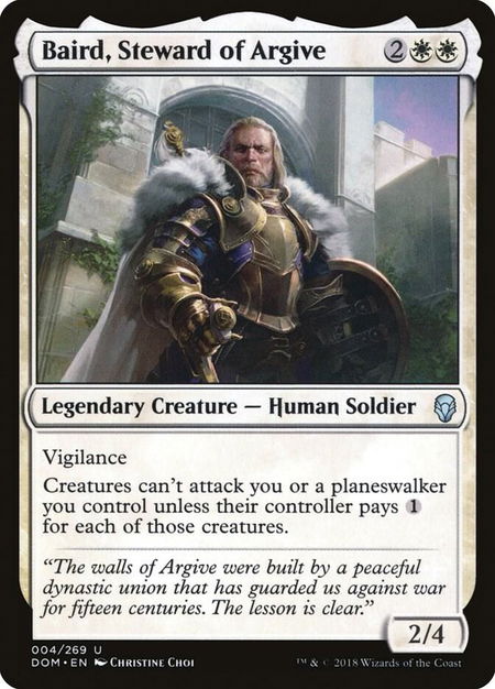 Baird, Steward of Argive - Dominaria Magic: The Gathering trading card