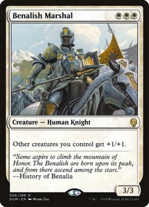 Benalish Marshal - Dominaria (DOM) #6 - Rare Magic: The Gathering Trading Card