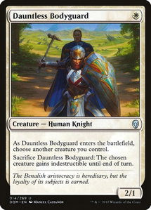 Dauntless Bodyguard - Dominaria (DOM) #14 - Uncommon Magic: The Gathering Trading Card