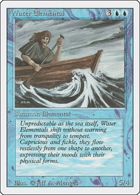 Water Elemental - Revised Edition (3ED) #92 - Uncommon Magic: The Gathering Trading Card