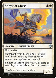 Knight of Grace - Dominaria (DOM) #23 - Uncommon Magic: The Gathering Trading Card
