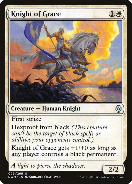 Knight of Grace - Dominaria Magic: The Gathering trading card