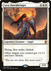 Lyra Dawnbringer - Dominaria (DOM) #26 - Mythic Rare Magic: The Gathering Trading Card