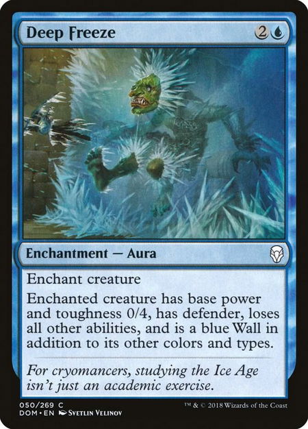 Deep Freeze - Dominaria Magic: The Gathering trading card